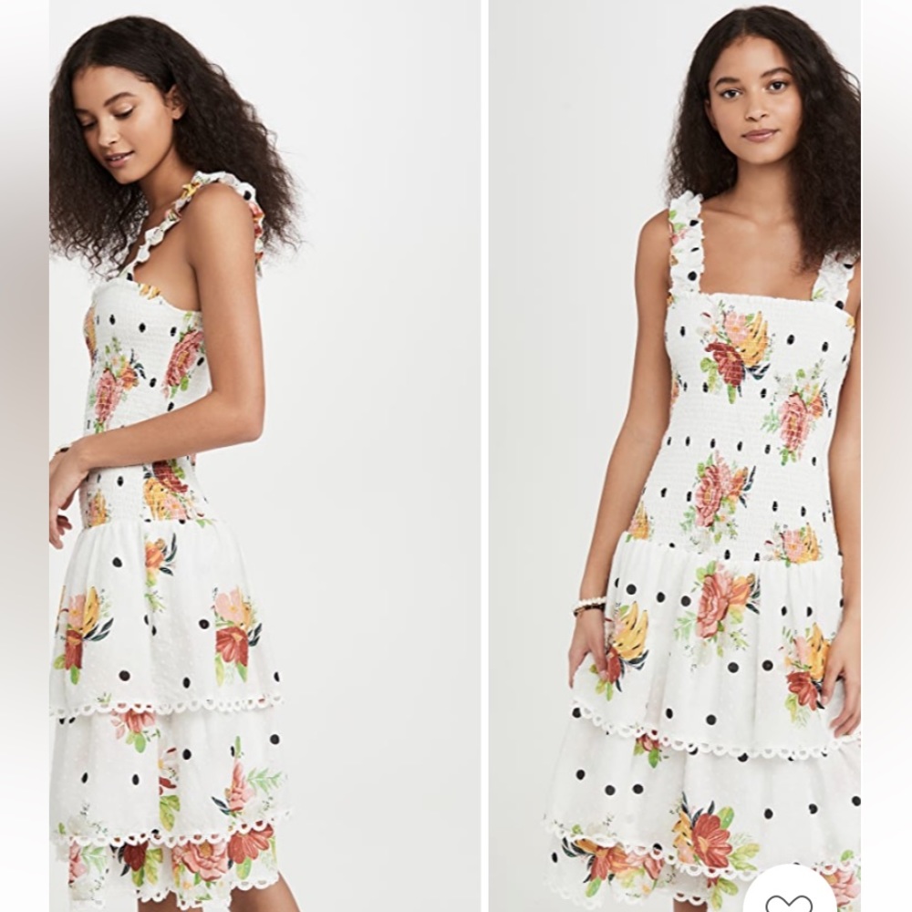 NWT Farm Rio white Nanaju dress